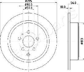 Japanparts DP-0608 - Discofreno autozon.pro