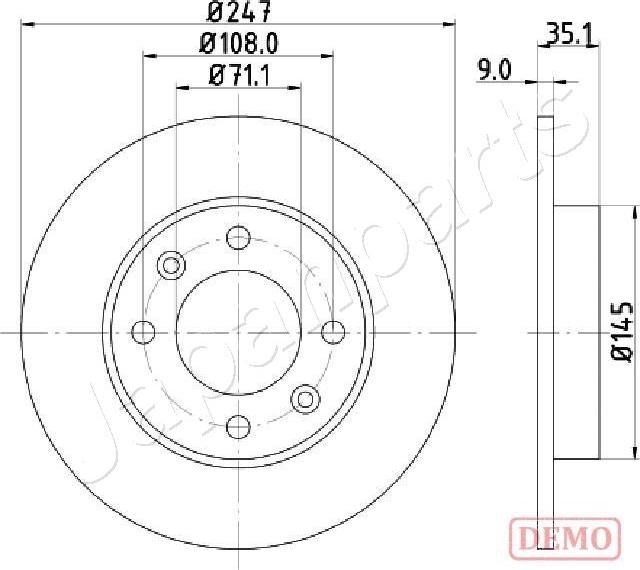 Japanparts DP-0602C - Discofreno autozon.pro