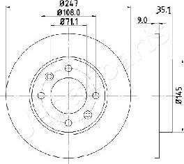 Japanparts DP-0602 - Discofreno autozon.pro