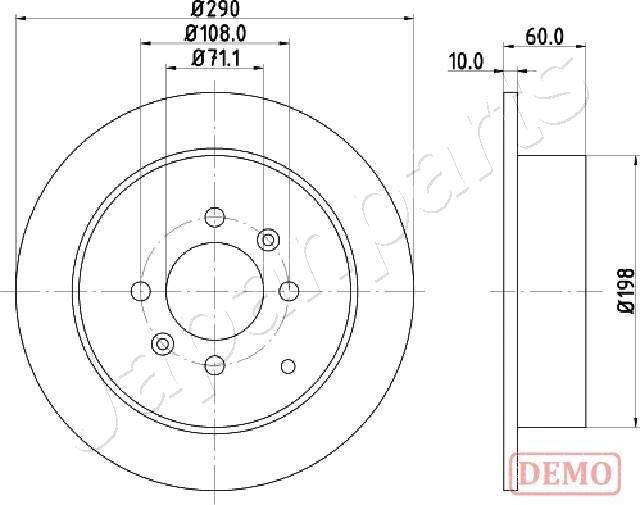 Japanparts DP-0616C - Discofreno autozon.pro