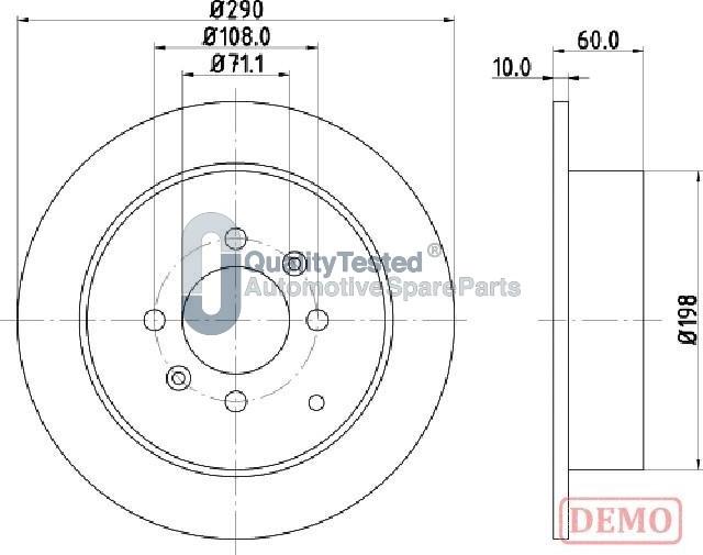 Japanparts DP0616JM - Discofreno autozon.pro