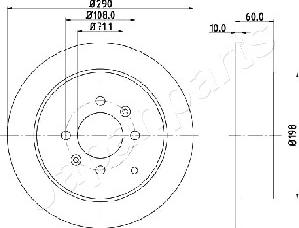 Japanparts DP-0616 - Discofreno autozon.pro