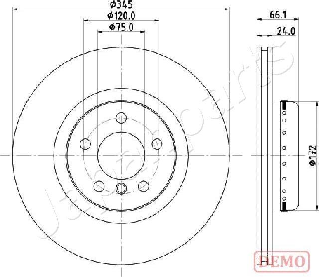 Japanparts DP-0104C - Discofreno autozon.pro