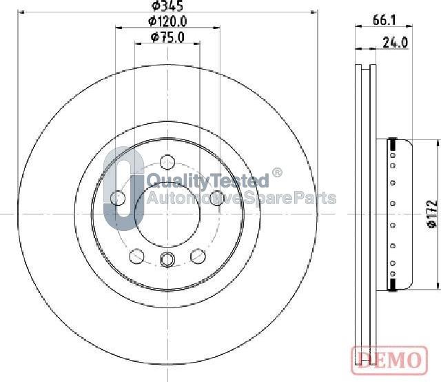 Japanparts DP0104JM - Discofreno autozon.pro