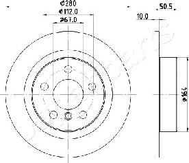 Japanparts DP-0105 - Discofreno autozon.pro