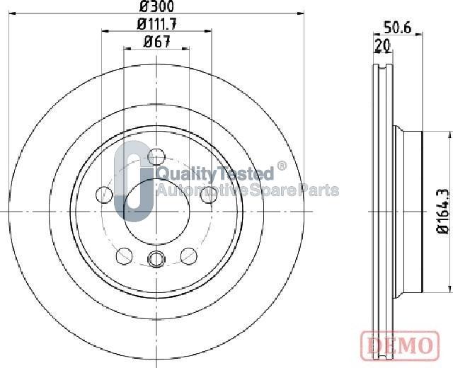 Japanparts DP0106JM - Discofreno autozon.pro