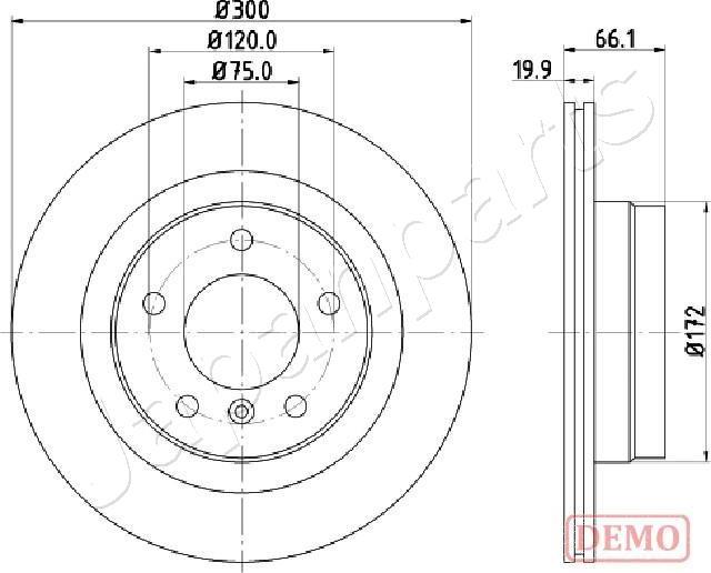 Japanparts DP-0101C - Discofreno autozon.pro