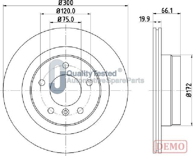 Japanparts DP0101JM - Discofreno autozon.pro