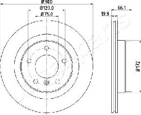 Japanparts DP-0101 - Discofreno autozon.pro