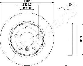 Japanparts DP-0107 - Discofreno autozon.pro