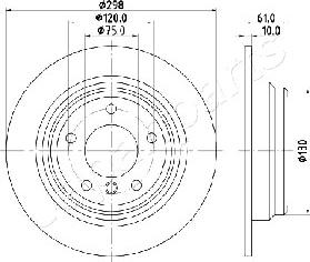 Japanparts DP-0119 - Discofreno autozon.pro