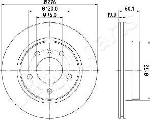 Japanparts DP-0111 - Discofreno autozon.pro