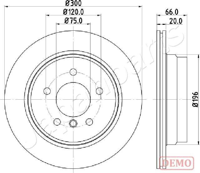 Japanparts DP-0117C - Discofreno autozon.pro