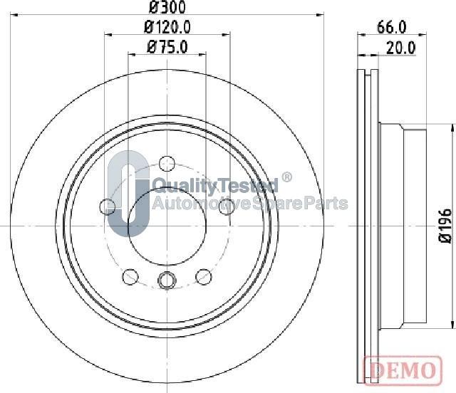 Japanparts DP0117JM - Discofreno autozon.pro