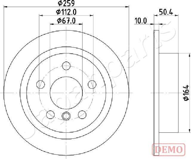 Japanparts DP-0136C - Discofreno autozon.pro