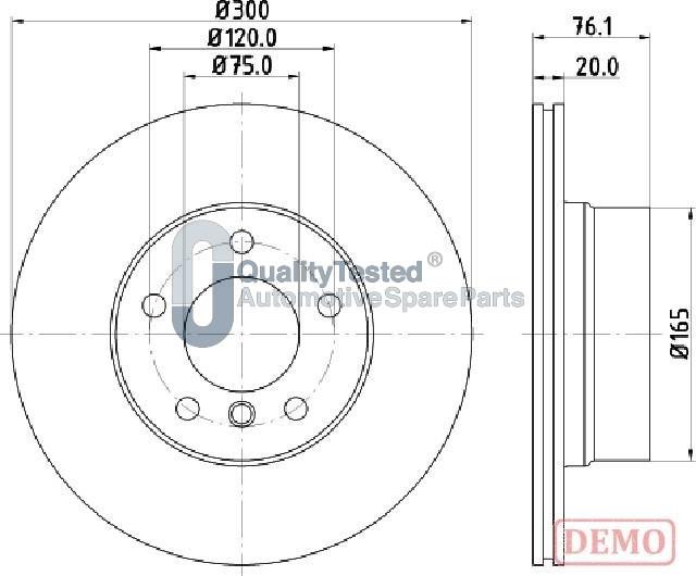 Japanparts DP0136JM - Discofreno autozon.pro