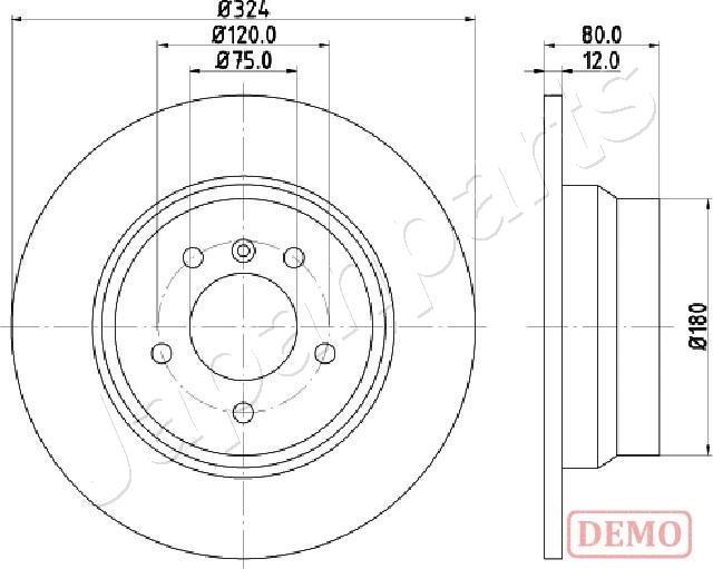 Japanparts DP-0138C - Discofreno autozon.pro