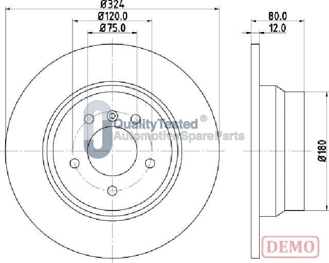 Japanparts DP0138JM - Discofreno autozon.pro