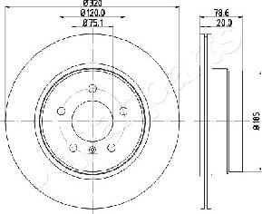 Japanparts DP-0129 - Discofreno autozon.pro