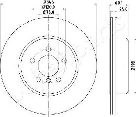 Japanparts DP-0124 - Discofreno autozon.pro