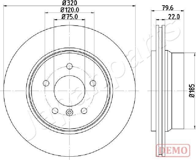 Japanparts DP-0128C - Discofreno autozon.pro