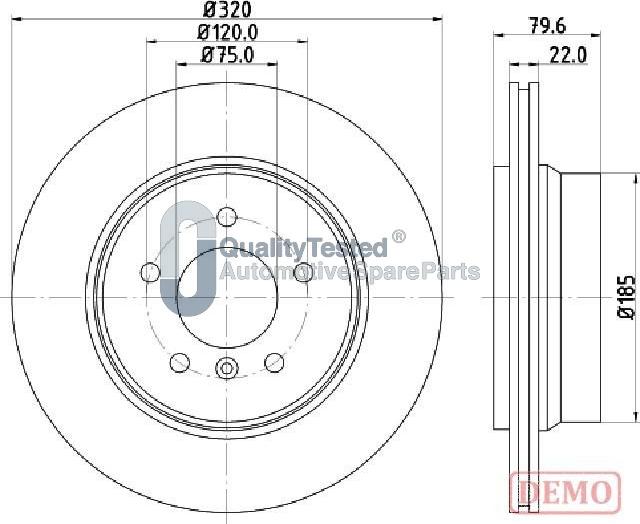 Japanparts DP0128JM - Discofreno autozon.pro