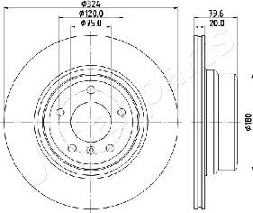 Japanparts DP-0128 - Discofreno autozon.pro