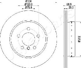 Japanparts DP-0123 - Discofreno autozon.pro