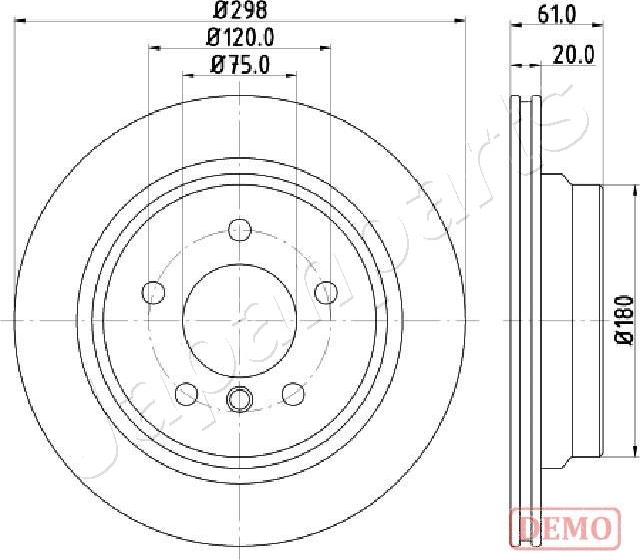 Japanparts DP-0122C - Discofreno autozon.pro