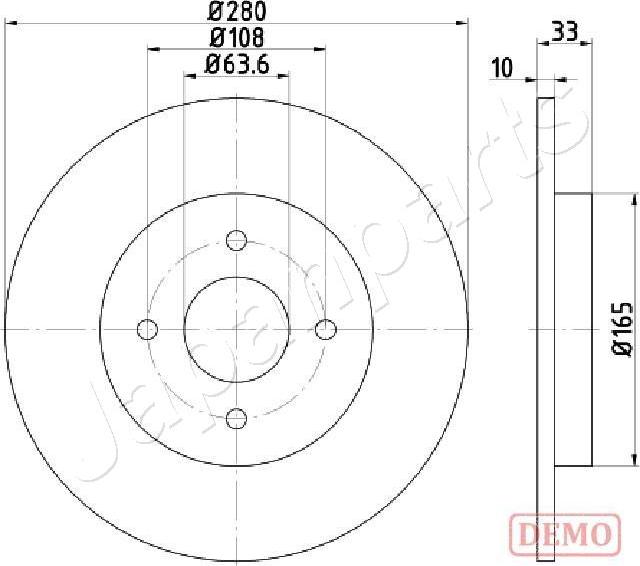 Japanparts DP-0304C - Discofreno autozon.pro