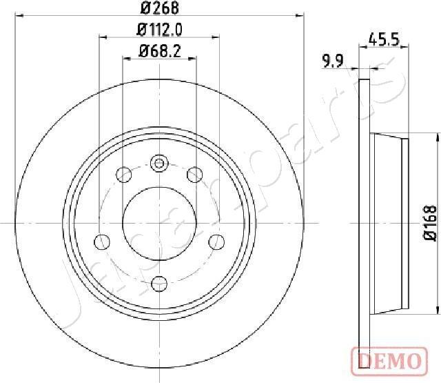 Japanparts DP-0306C - Discofreno autozon.pro