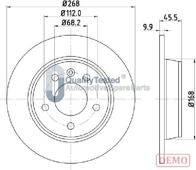 Japanparts DP0306JM - Discofreno autozon.pro