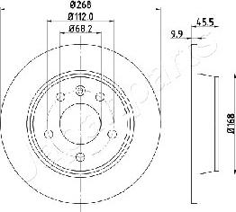 Japanparts DP-0306 - Discofreno autozon.pro