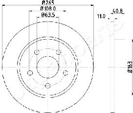 Japanparts DP-0300 - Discofreno autozon.pro