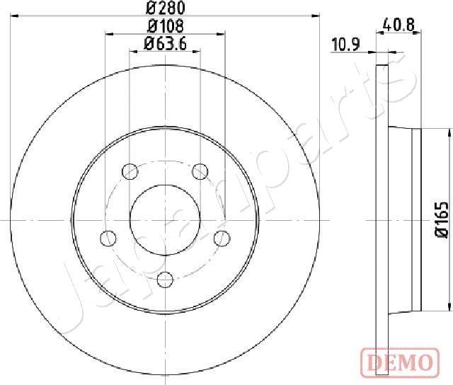 Japanparts DP-0301C - Discofreno autozon.pro