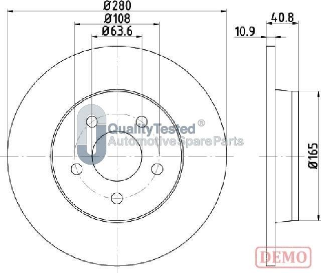 Japanparts DP0301JM - Discofreno autozon.pro