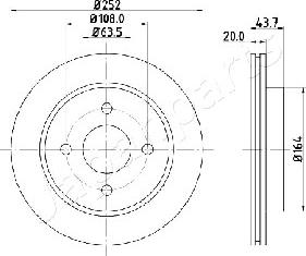 Japanparts DP-0308 - Discofreno autozon.pro