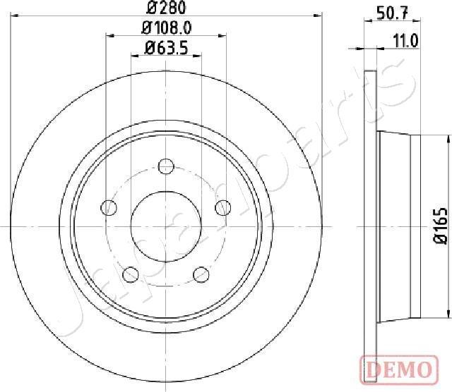 Japanparts DP-0302C - Discofreno autozon.pro