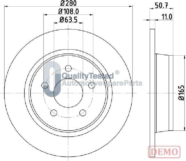 Japanparts DP0302JM - Discofreno autozon.pro