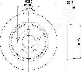 Japanparts DP-0302 - Discofreno autozon.pro