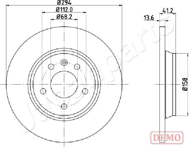 Japanparts DP-0307C - Discofreno autozon.pro