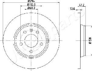 Japanparts DP-0307 - Discofreno autozon.pro