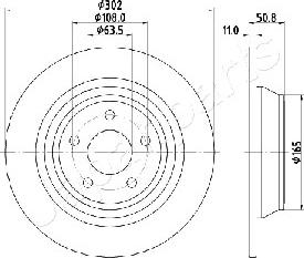 Japanparts DP-0310 - Discofreno autozon.pro