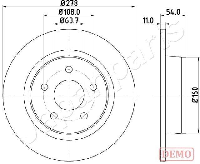 Japanparts DP-0311C - Discofreno autozon.pro