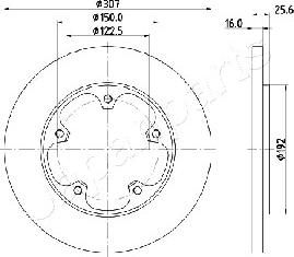 Japanparts DP-0313 - Discofreno autozon.pro