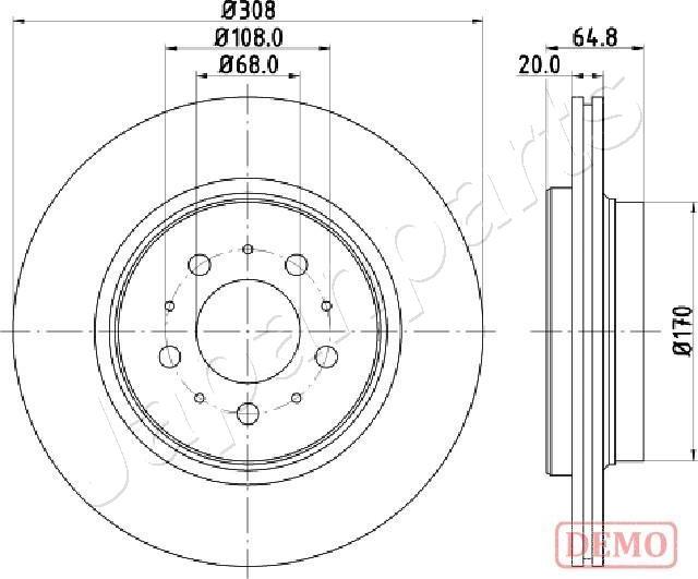 Japanparts DP-0326C - Discofreno autozon.pro