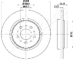 Japanparts DP-0326 - Discofreno autozon.pro