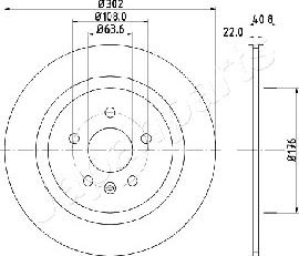 Japanparts DP-0328 - Discofreno autozon.pro