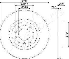 Japanparts DP-0205 - Discofreno autozon.pro