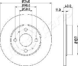 Japanparts DP-0200 - Discofreno autozon.pro